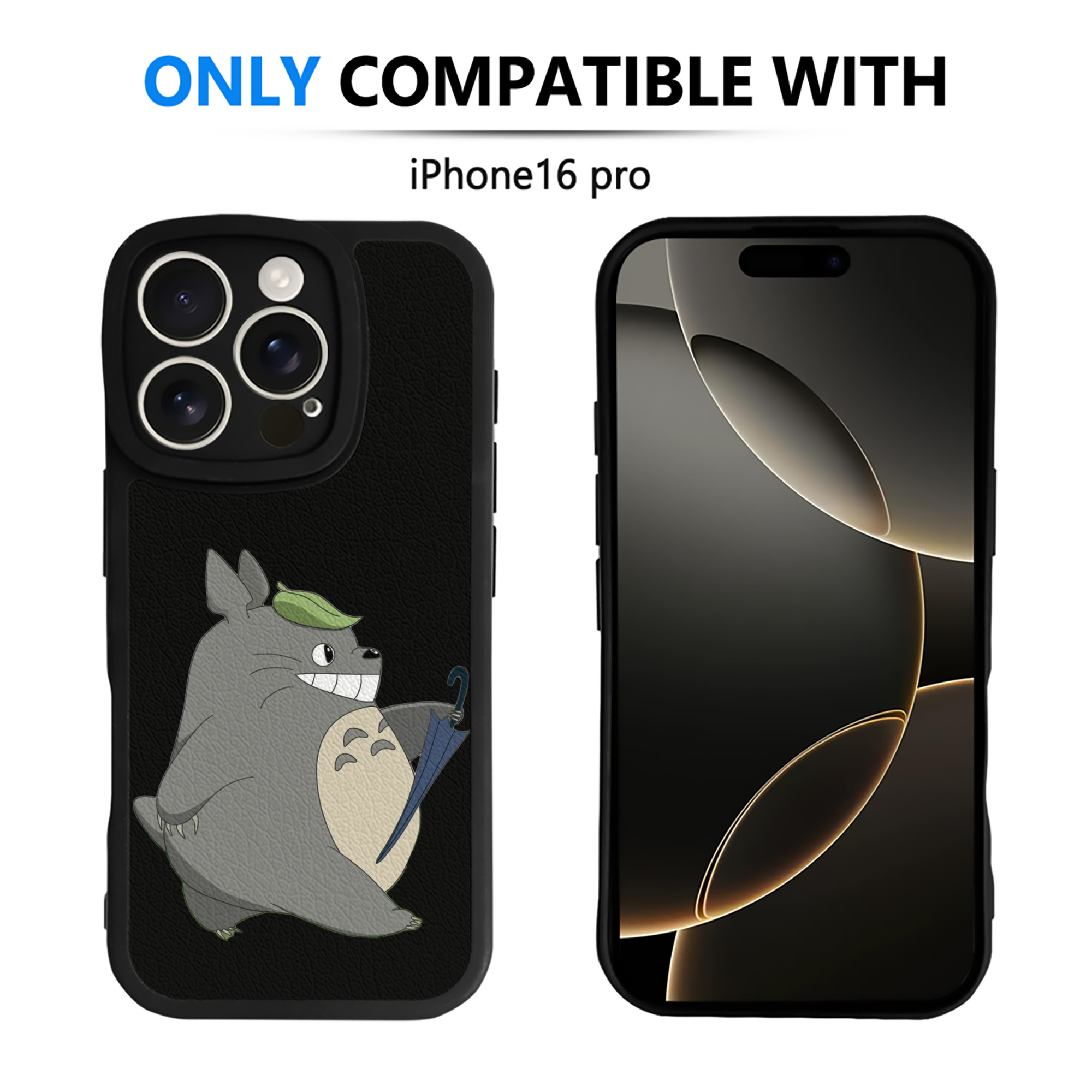 （画像用） となりのトトロ 草壁メイ 草壁サツキ My Neighbor Totoro Satsuki Kusakabe Mei Kusakabe 【iPhone 16シリーズ対応】シリコンスマホケース（レザー調） 材質：シリコン